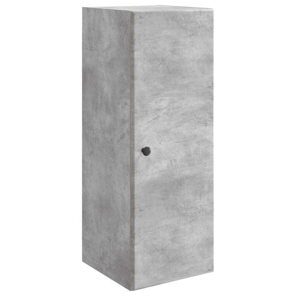 Wandschrank 33 x 34,5 x 90 cm Holzwerkstoff Betongrau