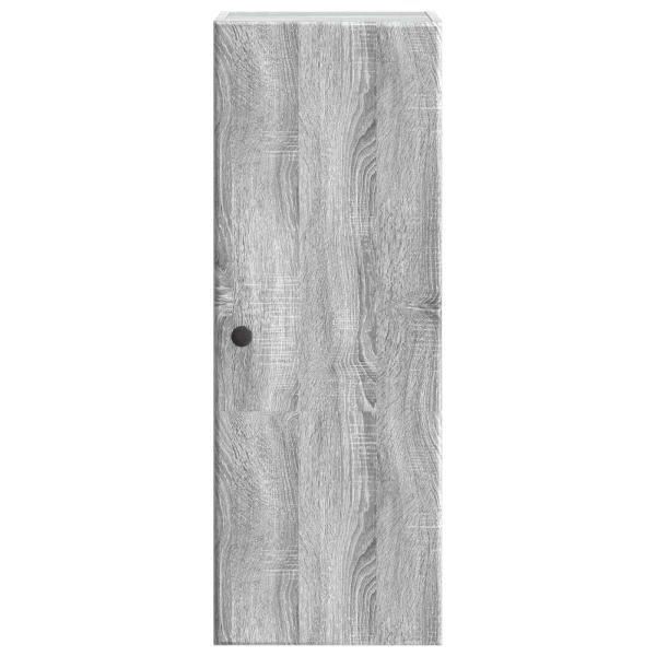 Wandschrank 33 x 34,5 x 90 cm Holzwerkstoff Sonoma-Grau