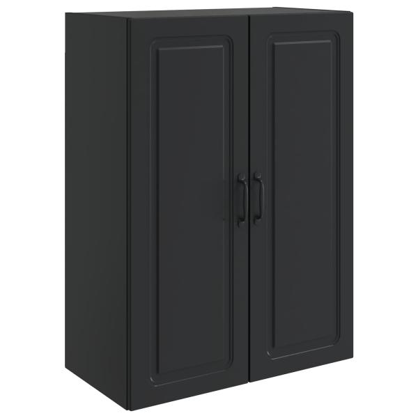 Wandschrank 66 x 34,5 x 90 cm Holzwerkstoff Schwarz
