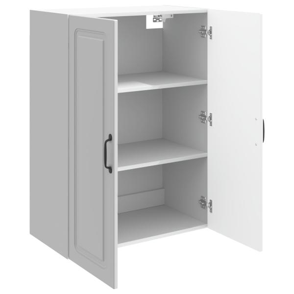 Wandschrank 66 x 34,5 x 90 cm Holzwerkstoff Hochglanz Weiß
