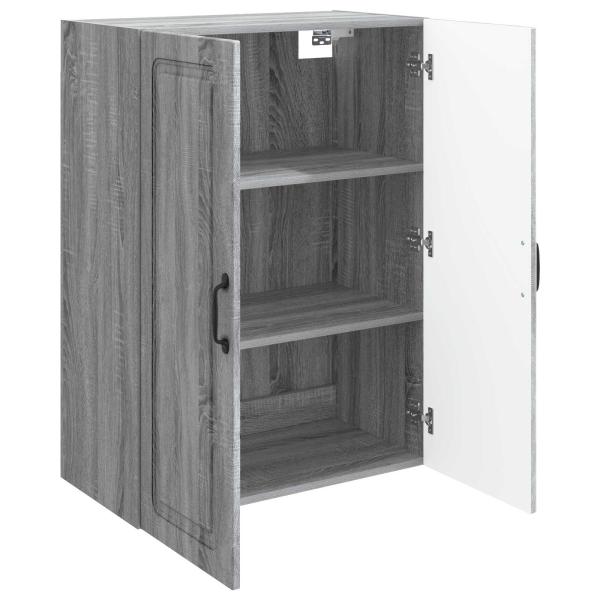 Wandschrank 66 x 34,5 x 90 cm Holzwerkstoff Sonoma-Grau