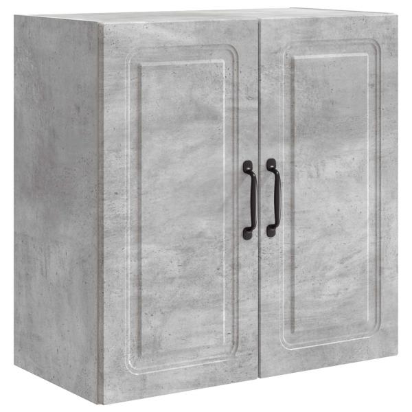 Wandschrank 59 x 31 x 60 cm Holzwerkstoff Betongrau