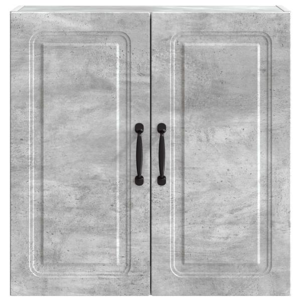 Wandschrank 59 x 31 x 60 cm Holzwerkstoff Betongrau