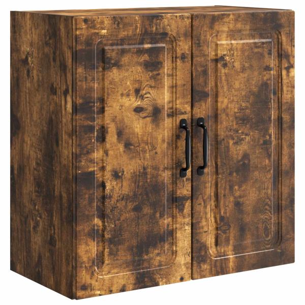 Wandschrank 59 x 31 x 60 cm Holzwerkstoff Räuchereiche