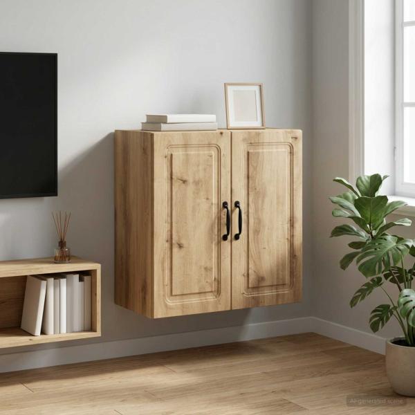 ARDEBO.de - Wandschrank 59 x 31 x 60 cm Holzwerkstoff Artisan-Eiche
