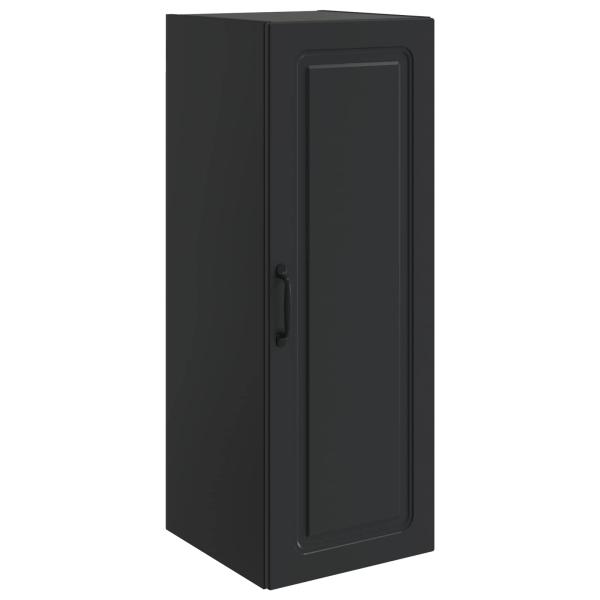 Wandschrank 33 x 34,5 x 90 cm Holzwerkstoff Schwarz