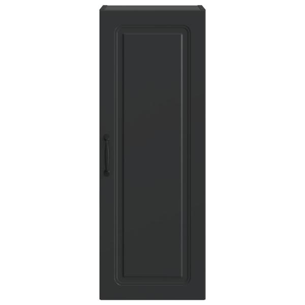 Wandschrank 33 x 34,5 x 90 cm Holzwerkstoff Schwarz