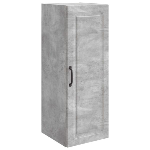 Wandschrank 33 x 34,5 x 90 cm Holzwerkstoff Betongrau