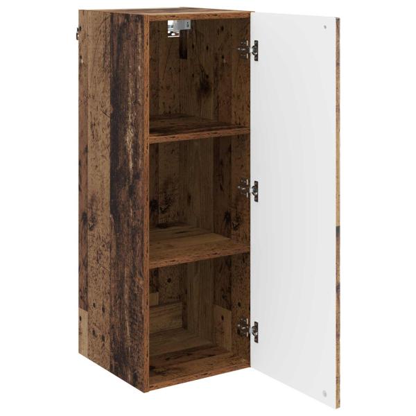 Wandschrank 33 x 34,5 x 90 cm Holzwerkstoff Altholz