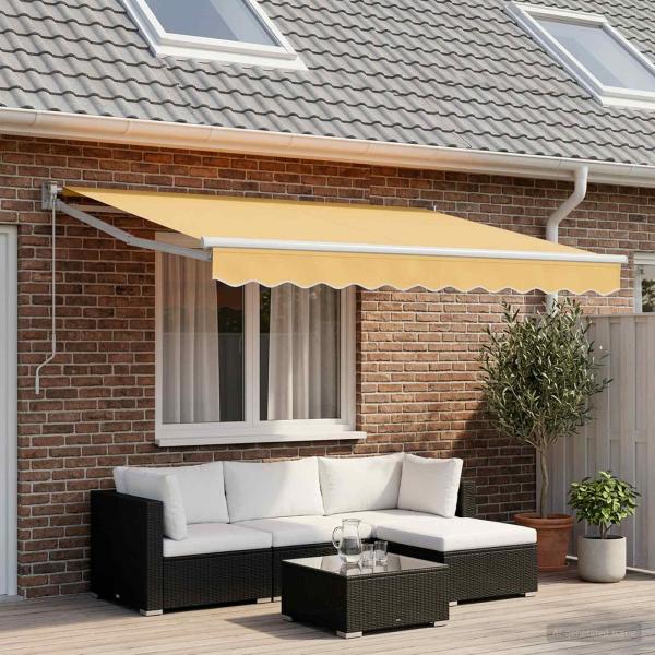 ARDEBO.de - Ersatzbespannung für Markise 5x3,5 m Sand Polyester
