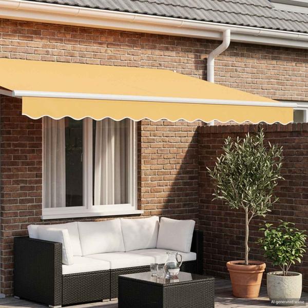 ARDEBO.de - Ersatzvolant für Markise für 3 m Sand Polyester