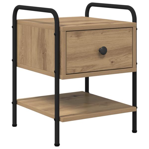 Nachttisch 2 Stk. Artisan-Eiche 35 x 36,5 x 47 cm Holzwerkstoff