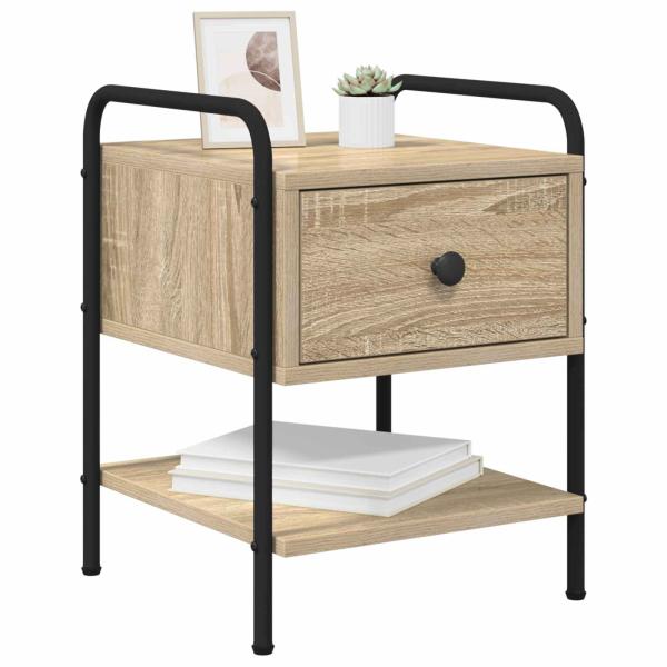 Nachttisch 2 Stk. Sonoma-Eiche 35 x 36,5 x 47 cm Holzwerkstoff