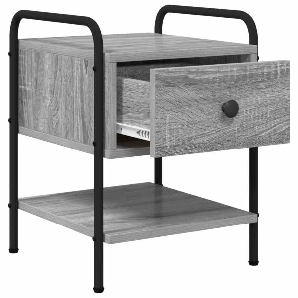 Nachttisch Grau Sonoma 35 x 36,5 x 47 cm Holzwerkstoff