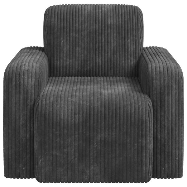 Sessel Dunkelgrau Cord