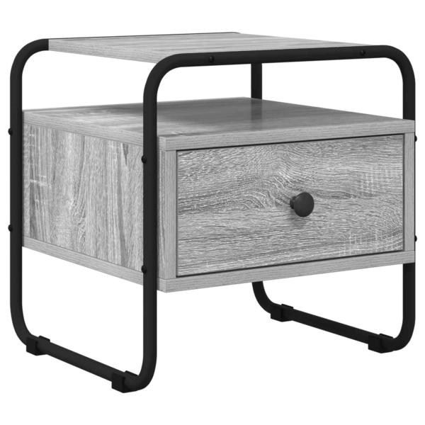 Nachttisch Grau Sonoma 40 x 39,5 x 40 cm Holzwerkstoff