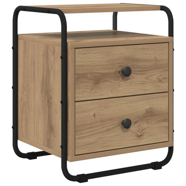 Nachttisch 2 Stk. Artisan-Eiche Holzwerkstoff