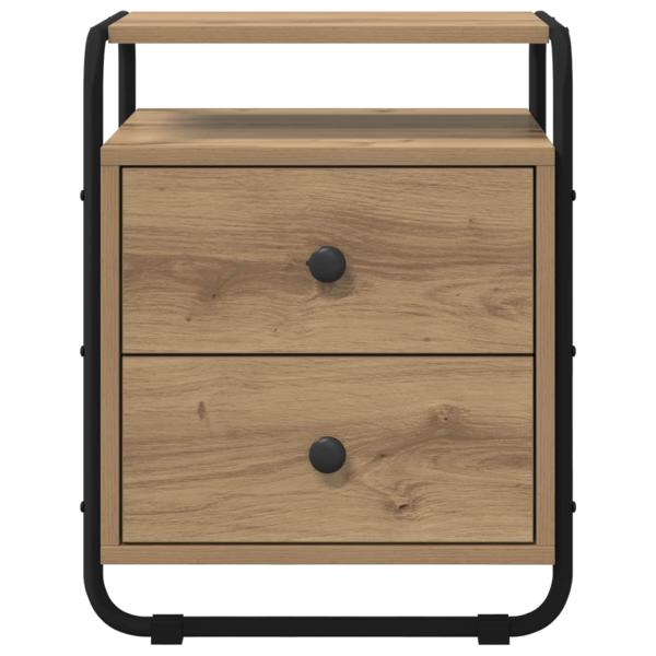 Nachttisch 2 Stk. Artisan-Eiche Holzwerkstoff