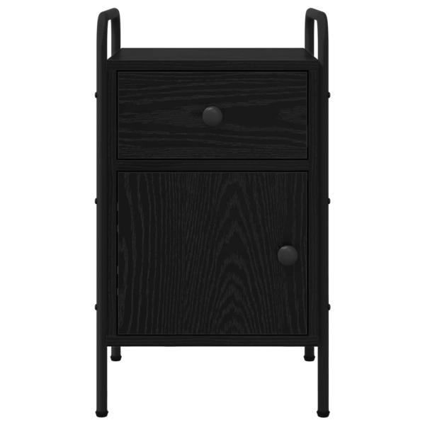 Nachttisch 2 Stk. Schwarze Eiche 35 x 36,5 x 61 cm