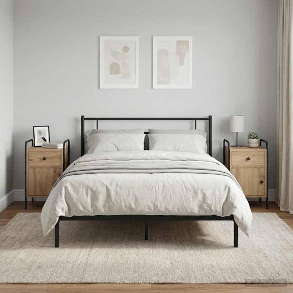ARDEBO.de - Nachttisch 2 Stk. Artisan-Eiche 35 x 36,5 x 61 cm Holzwerkstoff