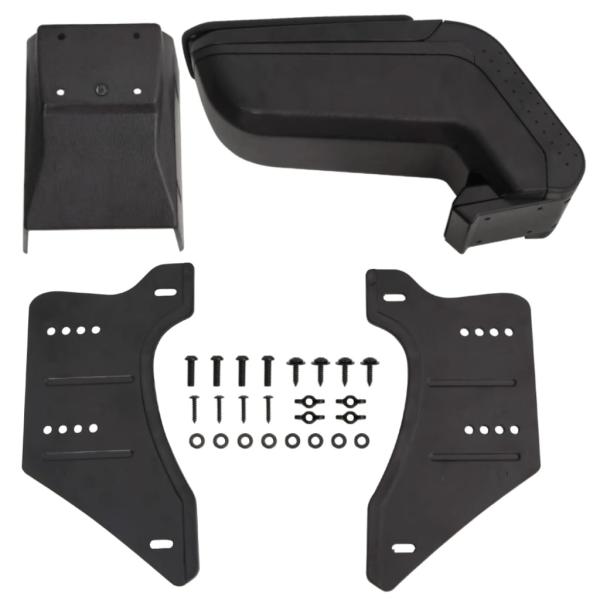 ARDEBO.de - Universal-Autoarmlehne Schwarz 14x30x(32-48,5) cm ABS