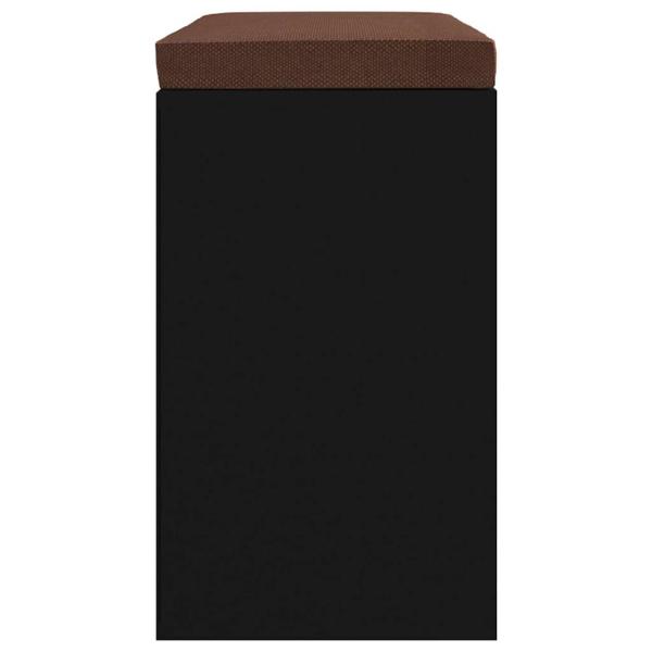 Schuhbank Schwarz 103x30x48 cm Holzwerkstoff