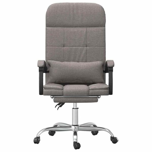 Bürostuhl mit Massagefunktion Taupe Stoff