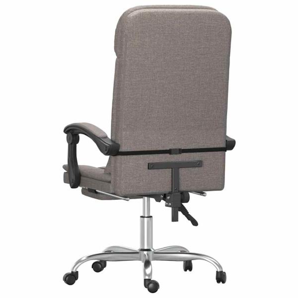 Bürostuhl mit Massagefunktion Taupe Stoff