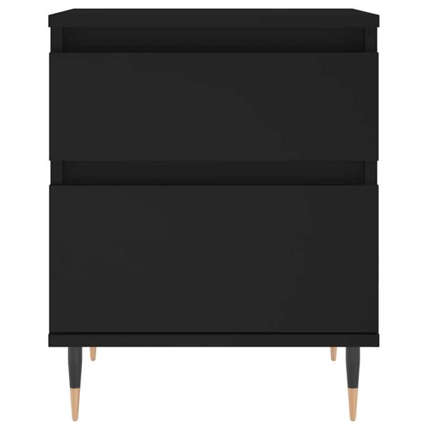 Nachttisch Schwarz 40x35x50 cm Holzwerkstoff