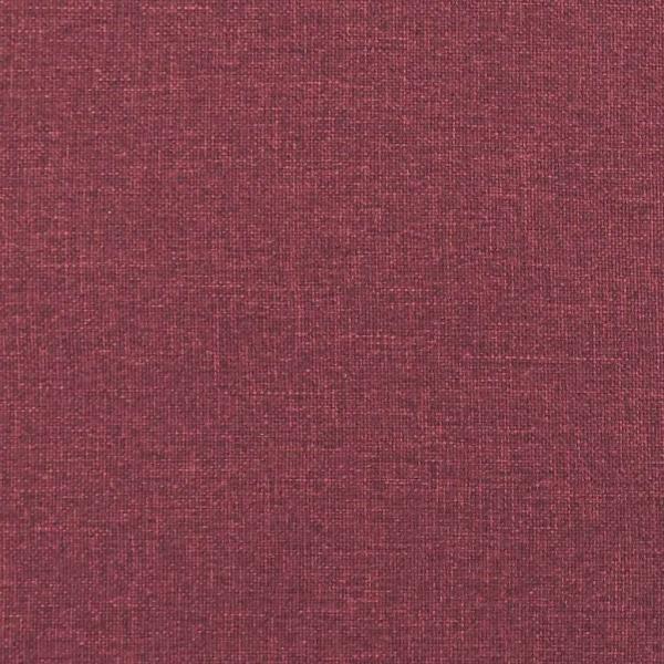3-Sitzer-Sofa mit Hocker Weinrot 180 cm Stoff