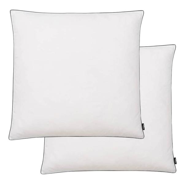 ARDEBO.de - Kissen 2 Stk. Daunen-/Federfüllung Leicht 80x80 cm Weiß