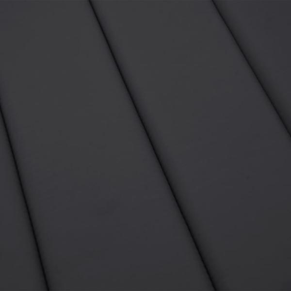 Sonnenliegen-Auflage Schwarz 186x58x4 cm Oxford-Gewebe