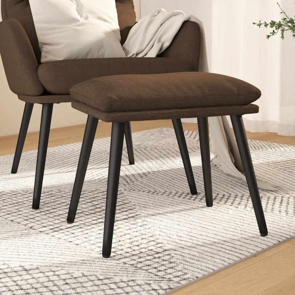 ARDEBO.de - Fu?hocker Braun 45x29,5x35 cm Stoff
