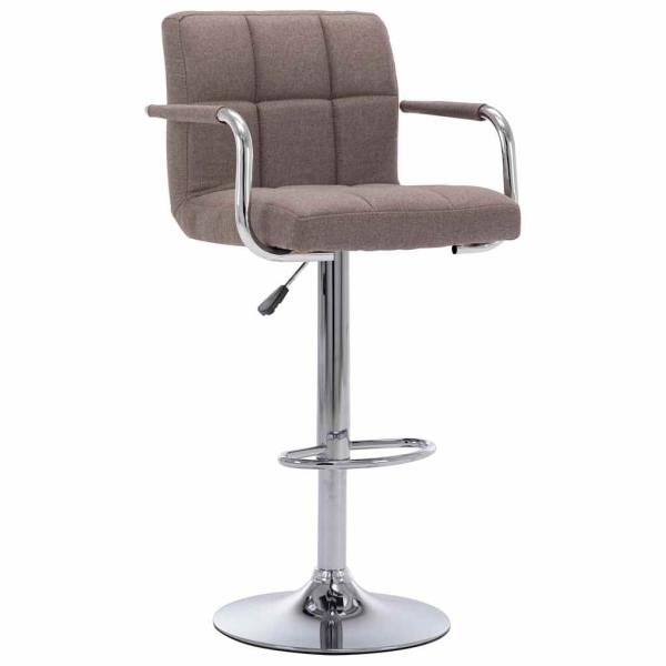 ARDEBO.de - Barhocker Taupe Stoff