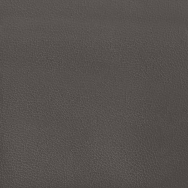 Sessel mit Hocker Grau 60 cm Kunstleder