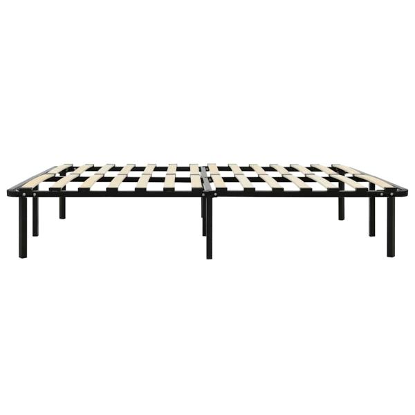 Bettgestell Schwarz Metall 160×200 cm