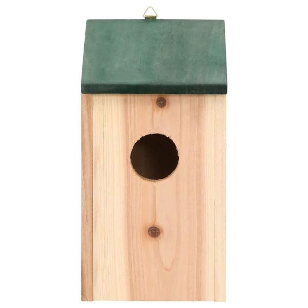 Vogelhäuser 4 Stk. Holz 12x12x22 cm
