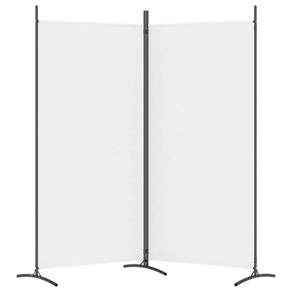 2-tlg. Paravent Wei? 175x180 cm Stoff