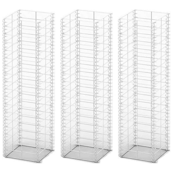 Gabionen-Set 3-tlg. Verzinkter Draht 25×25×100 cm