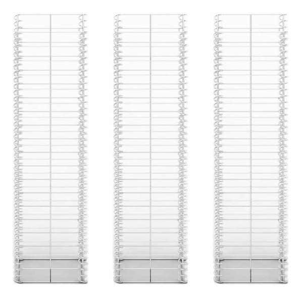 Gabionen-Set 3-tlg. Verzinkter Draht 25×25×100 cm