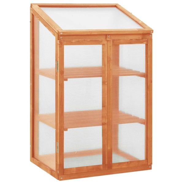 ARDEBO.de - Gewächshaus 60x45x100 cm Tannenholz