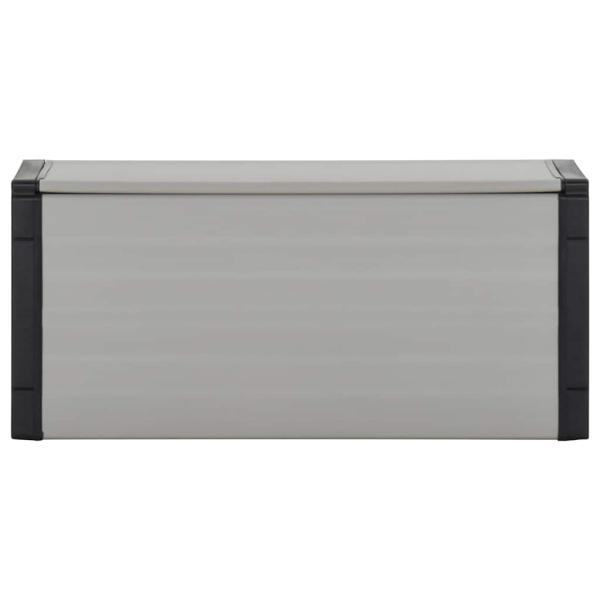Mülltonnenbox Grau 85x34x40 cm