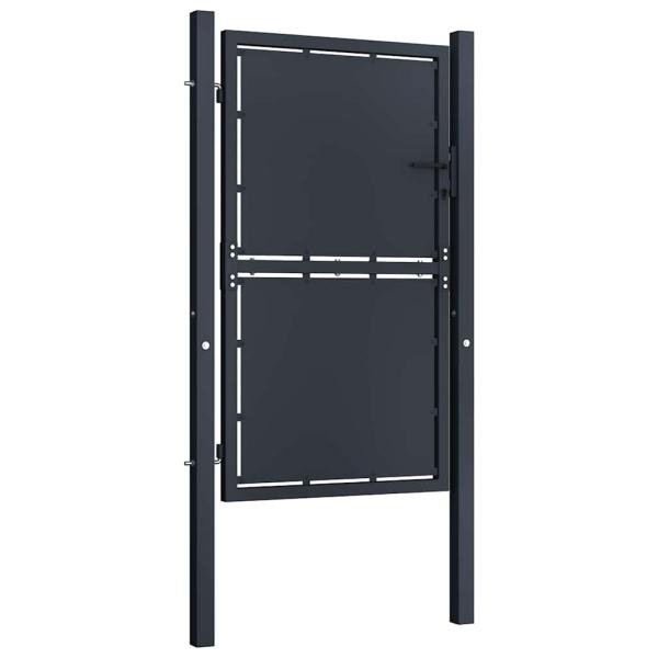 Gartentor aus Stahl 100 x 150 cm Anthrazit