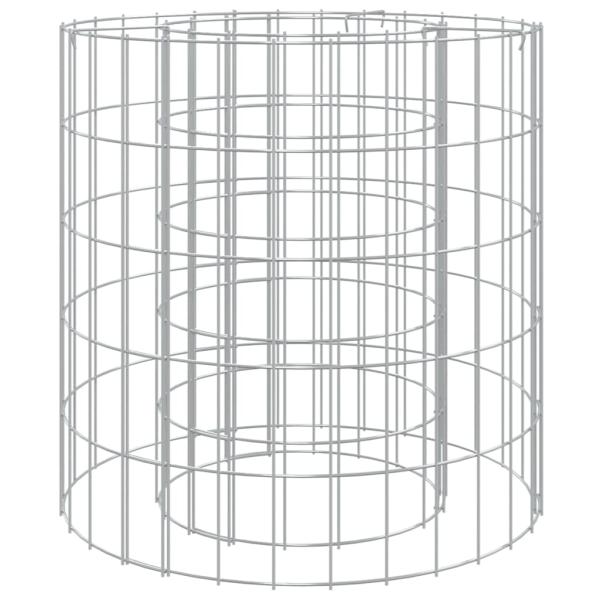 Gabionen-Feuerstelle Ø 50 cm Verzinktes Eisen