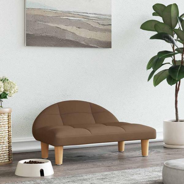 ARDEBO.de - Hundebett Braun 70x52x30 cm Stoff