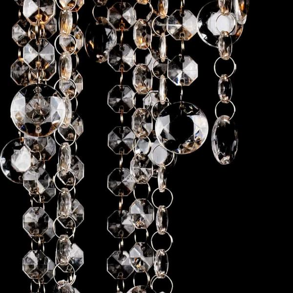 Hängelampe edle Deckenlampe mit transparenten Kristallperlen