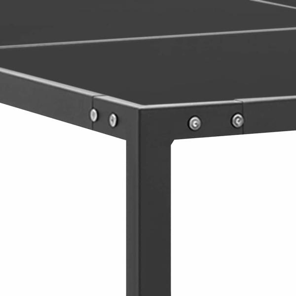 Gartentisch Anthrazit 130x130x72 cm Stahl und Glas