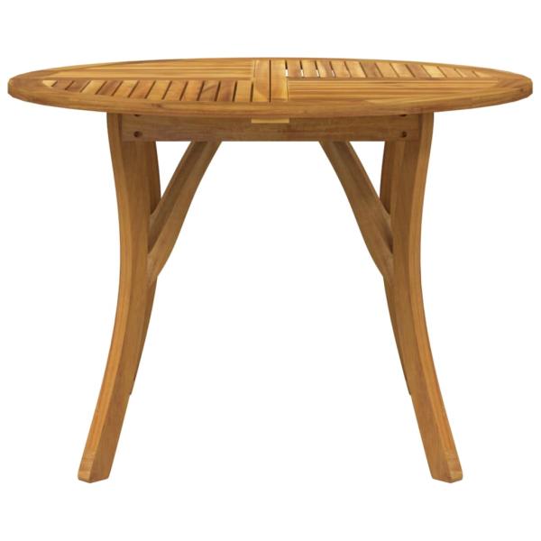 Gartentisch Ø 110 cm Massivholz Akazie