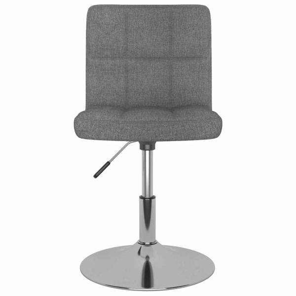 Drehbarer Barhocker Hellgrau Stoff