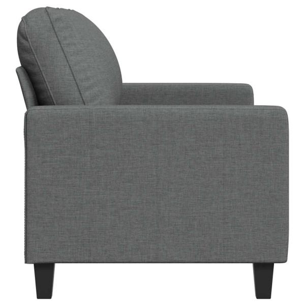 2-Sitzer-Sofa Dunkelgrau 120 cm Stoff